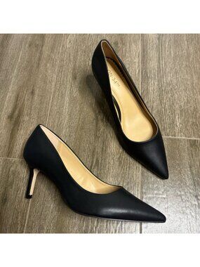 On 34th Mariahh Pointed Toe Black Pumps Heels Womens 8.5